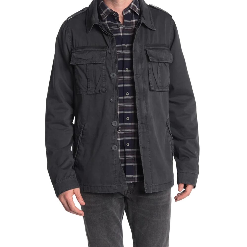 Indigo Star Dark‎ Grey Major Lightweight Military Jacket Size S New